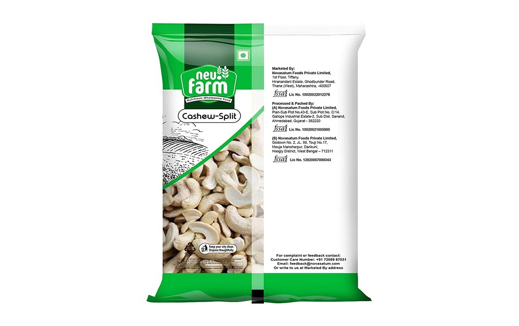 Neu.Farm Cashew Split    Pack  500 grams